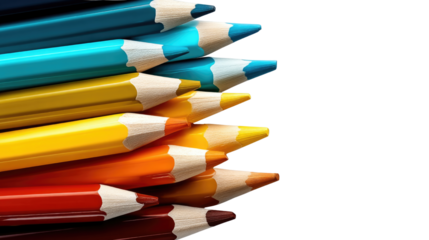 Vibrant Colored Pencils Stacked for Creative Artistic Projects