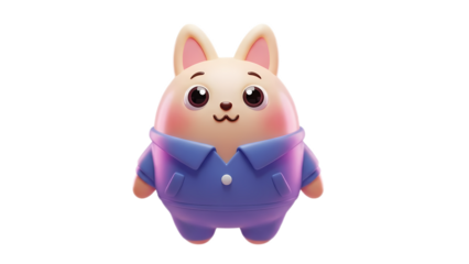 3d emoji emote for social media icon cute character design 