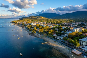 Balıkesir - Bandırma - 21 September 2025; Drone photos of Erdek coast.