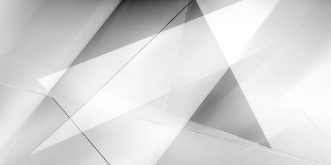 Obraz premium Abstract Geometric White and Gray Background for Design