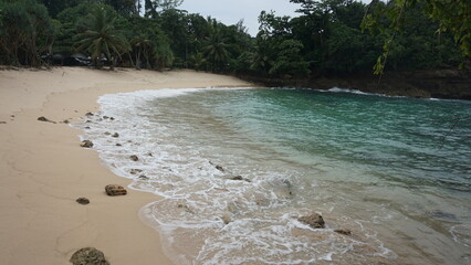 Ngliyep Beach Landscape in Malang  East Java  Indonesia 