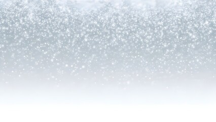 Obraz premium Soft Falling Snowflakes Winter Background with Gentle Grey to White Gradient 