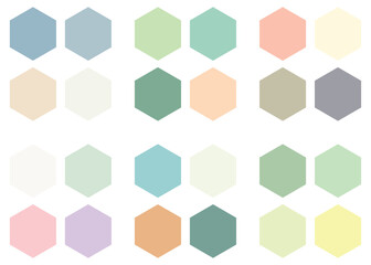 Abstract color palette guide. 