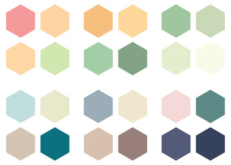 Fototapeta premium Abstract color palette guide. 