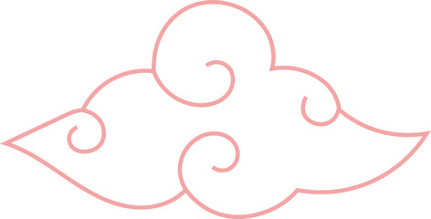 Chinese stylized cloud illustration