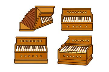 Various types of wooden musical instruments showcasing different designs and features