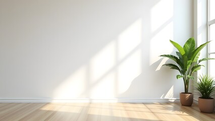 Fototapeta premium Clean Bright White Room