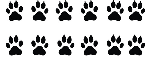 Vector Illustration of a Vintage Safari-Themed Textile Design with Two Rearing Leopards, a Large Palm Tree, Tropical Leaves, and Decorative Border Elements © Rubya