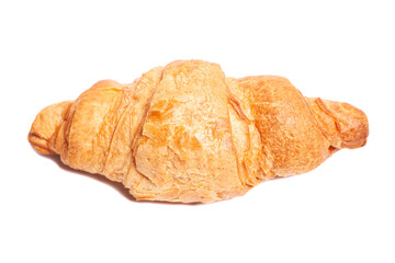 Fresh croissant isolated on white background