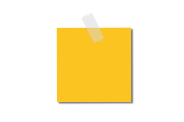 yellow sticky note