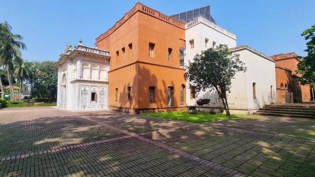 Outdoor view of the entrance to a former colonial-era mansion in Sonargaon, once Bangladesh&rsquo;s capital, now serving as a museum that highlights its historic architecture and cultural legacy
