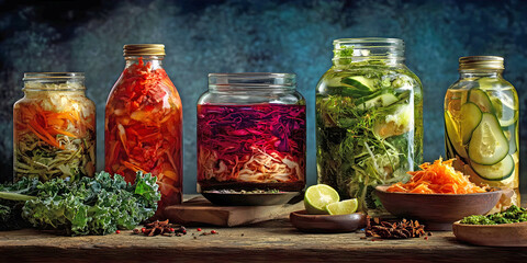 Preserved Palette: The Art of Fermentation, ai generated.