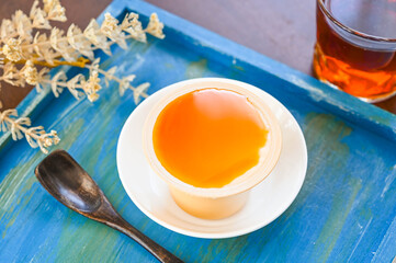 デザートのプリン