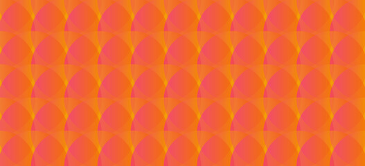 Vibrant Geometric Pattern of Pink and Orange Overlays