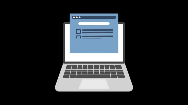 check list web template animation