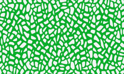 Vivid Green and White Organic Texture Abstract Seamless Animal Skin Pattern