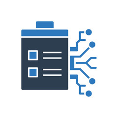 Ai Clipboard Icon - Ai List Generate Icon