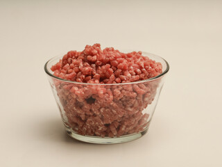 Ground meats in a bowl