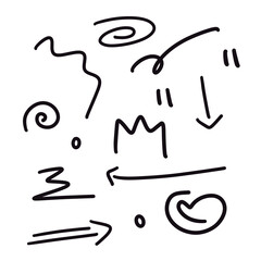 Scribble art simple icon illustration