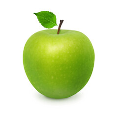 Green Apple Fresh Fruit for Juice, Detox, and Healthy Nutrition on Transparent Background png