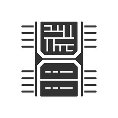 Server Chip Icon - Data Center Chip Icon