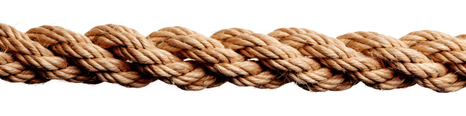 nautic strong rope isolated on white or transparent png