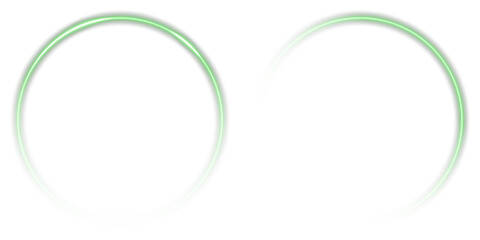 Ideal for sci-fi design, UI interface, cosmic backgrounds, vibrant tech posters and energy concept Neon glowing green rings with orbit effect and radial flare. Futuristic digital halo in dark space.