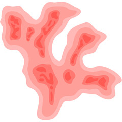 Zoster virus illustration