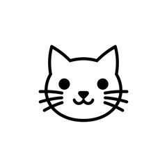 black cat with a big eyes