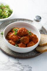Meatballs with tomato sauce