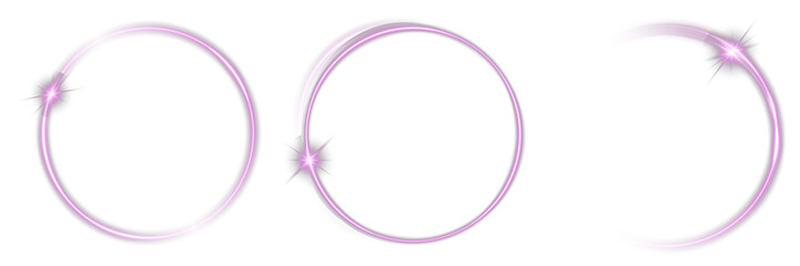 A realistic PNG Overlay with transparent thunder flare&mdash;ideal for plasma, explosion, or sci-fi tech designs. Violet circle neon frame. Electric round border glowing ring. Violet circle neon border.