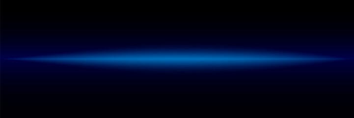 Laser lines of light. Horizontal neon light. Neon blue horizontal speed lines. Glowing stripes. Laser beams. light lines of movement and speed in neon color.Beautiful flash of light and sparks.