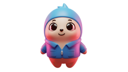 3d emoji emote for social media icon cute character design 