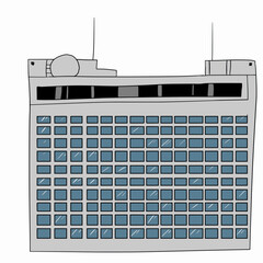 ホテルの正面のベクターイラスト