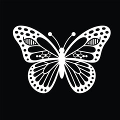 Scientific Butterfly Design Symbolizing Genetic Expression
