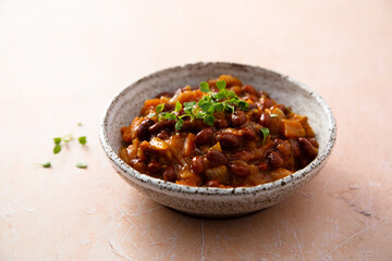 Homemade red bean ragout