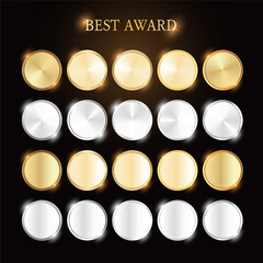 골드 실버 메달 프레임