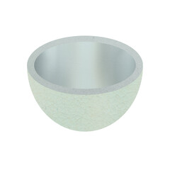 ceramic bowl isolated vector illustration