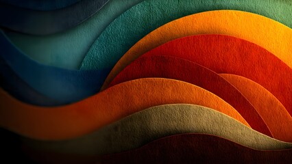 Modern Paper Cut Layers