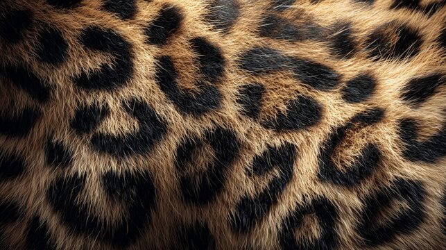luxury leopard fur texture macro with golden tones and deep black spots
