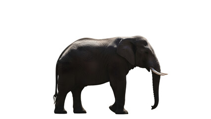 Obraz premium Elephant silhouette on white background 