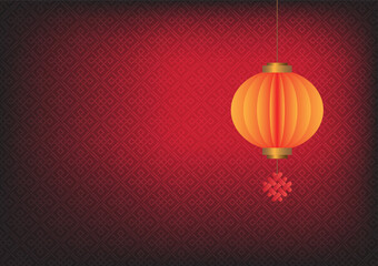 Papercut lantern on Chinese pattern for Chinese new year festival.