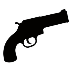 Cowboy pistol, gun, vector
