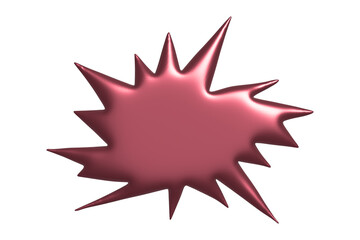 3d speech bubble Blank empty message box Textbox frame for banners, price tags, stickers, design