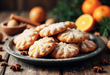 christmas cookies and nuts