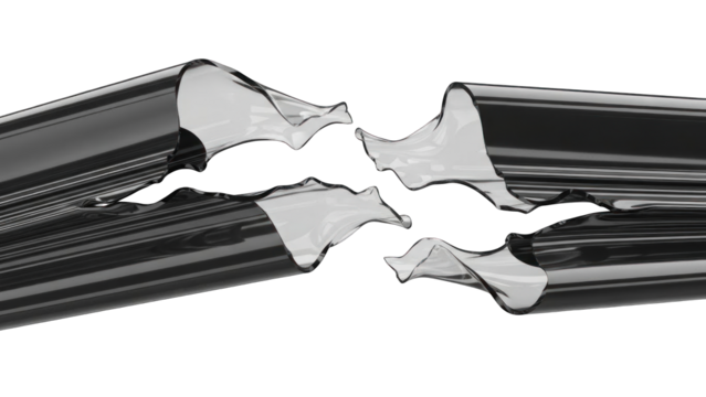 Abstract black and white liquid splash on white background. - Powered by Adobe