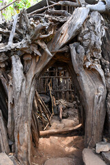 View at the village of Konso in Ethiopia
