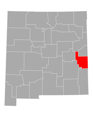 Karte von Roosevelt in New Mexico