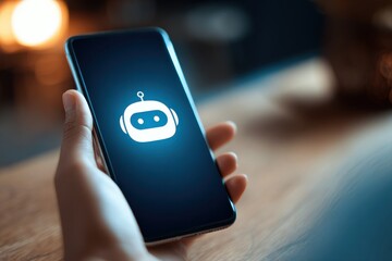 Professional Engaging in AI-Driven Chat