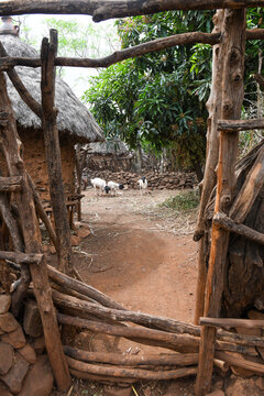 View at the village of Konso in Ethiopia